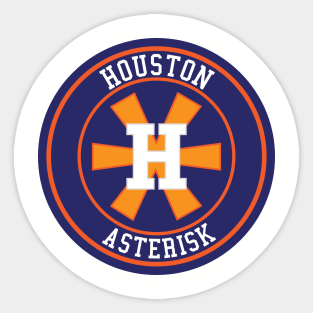 Houston Asterisk Baseball Sticker